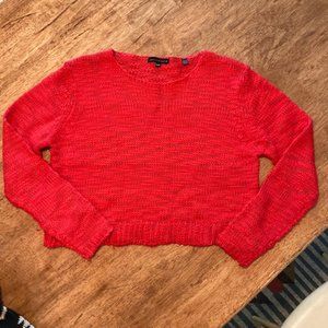 WILLIAM RAST Red Cropped Sweater S
